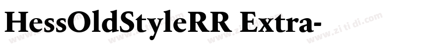 HessOldStyleRR Extra字体转换